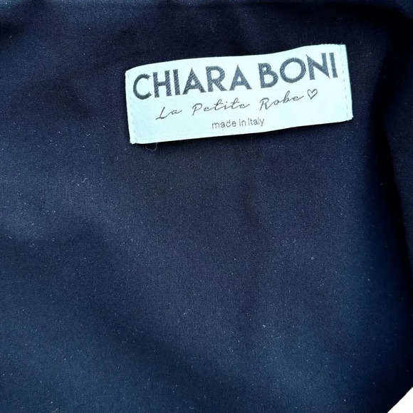 Chiara Boni La Petite Robe Off-The-Shoulder Ruffle-Sleeve Midi Dress US Size 2 - Picture 5 of 7